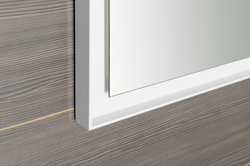 FLUT zrcadlo s LED podsvícením 120x70cm, bílá FT120