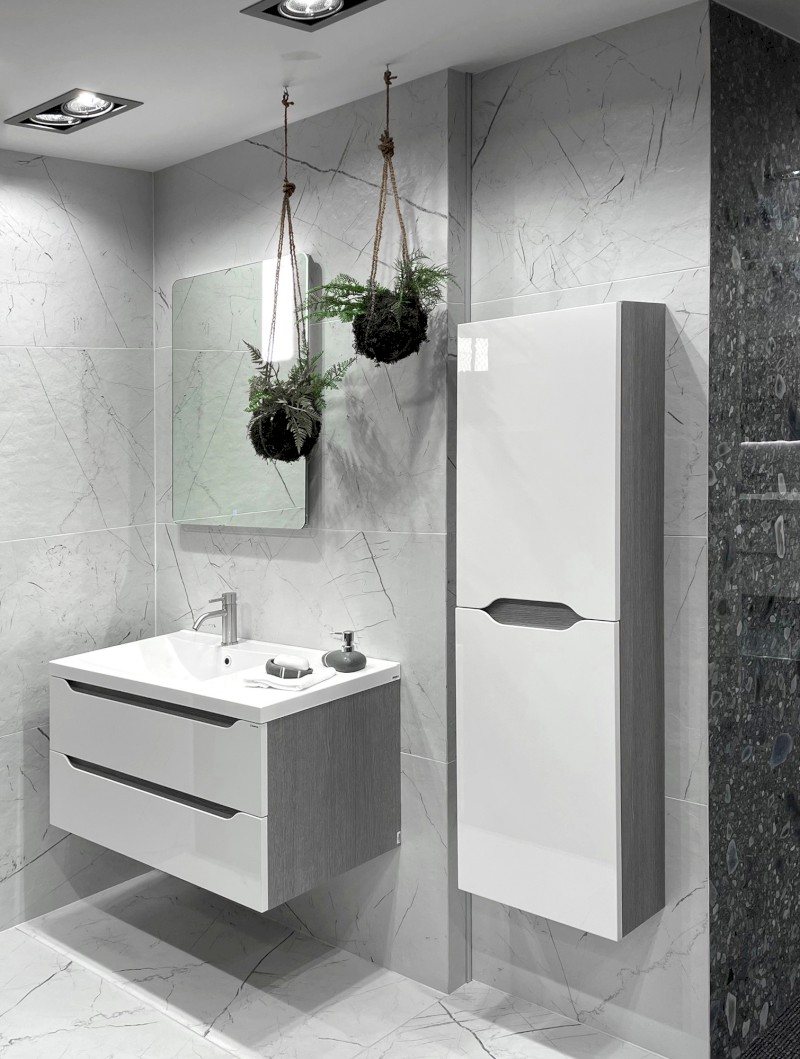 WAVE skříňka vysoká 40x140x20cm, levá/pravá, bílá WA250-3030