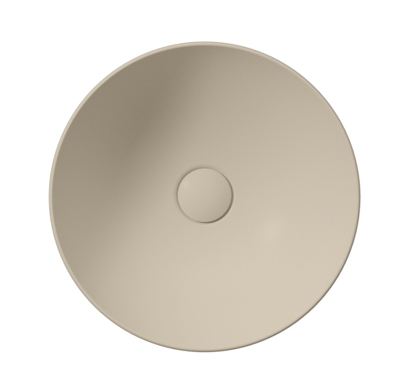 PURA keramické umyvadlo na desku, průměr 40cm, creta mat 884608