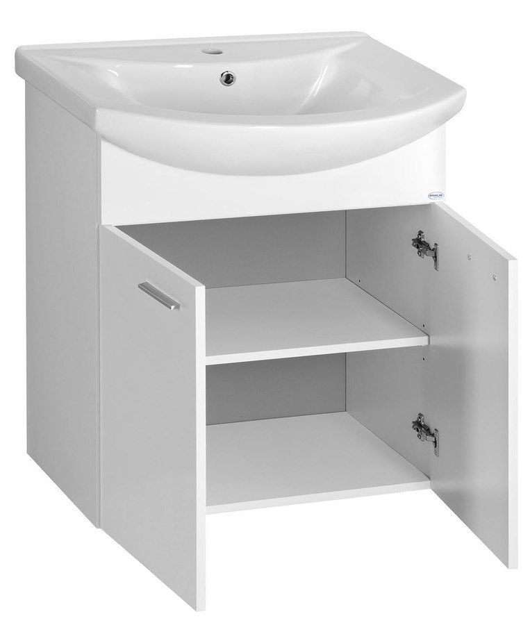 ZOJA umyvadlová skříňka 61,5x74x32cm, bílá, 2x dvířka 51063