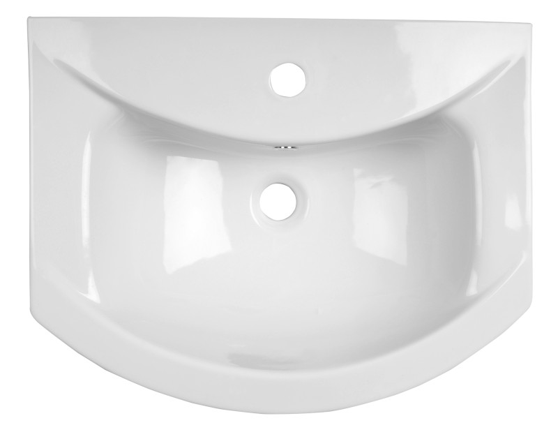 ZERO keramické umyvadlo nábytkové 55x43,5cm, bílá 6055