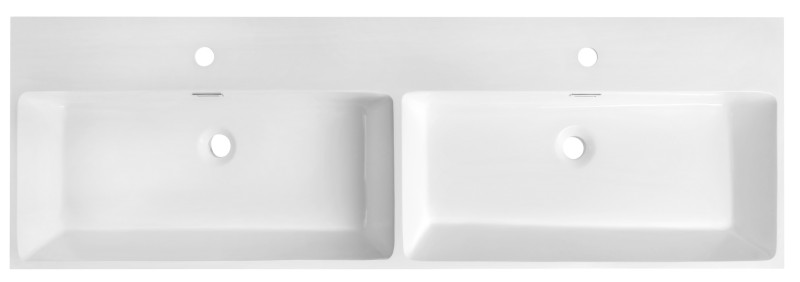 AQUATIC umyvadlo, litý mramor, 140x46cm, bílá AT140