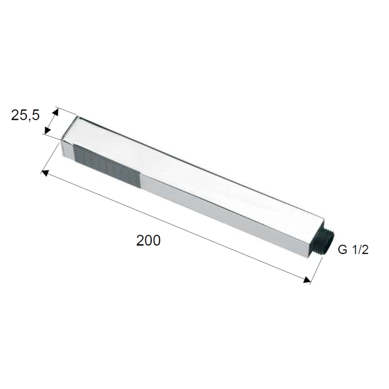 Ruční sprcha, 200mm, zlato DO317