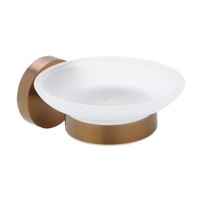 X-ROUND COPPER mýdlenka, mléčné sklo, měď mat XR803PG