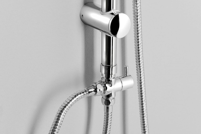 KERA sprchový sloup s napojením na baterii, chrom SL430