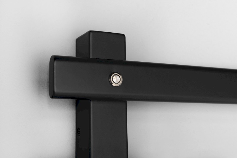 ELCOR elektrický sušák ručníků 480x920x50 mm, 128 W, černá mat EB460