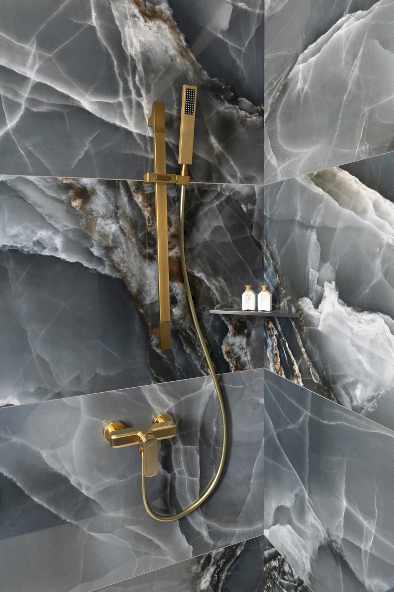 SPY nástěnná sprchová baterie, zlato mat PY11/19