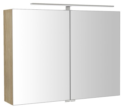 RIWA galerka s LED osvětlením, 81x70x17cm, jilm bardini RIW080-0013