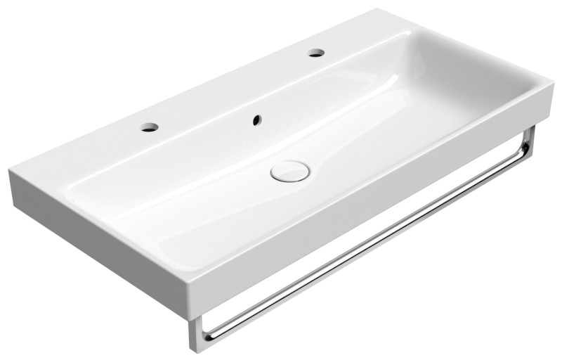 NUBES keramické dvojumyvadlo 100x50cm, bílá ExtraGlaze 9623211