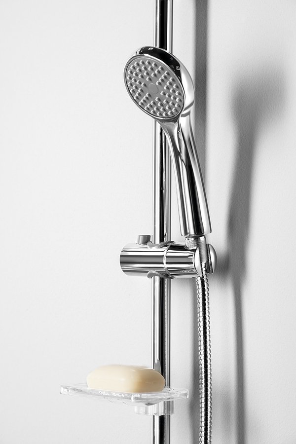 Sprchová souprava s mýdlenkou, posuvný držák 645mm, hadice 1500mm, chrom 621.200.1