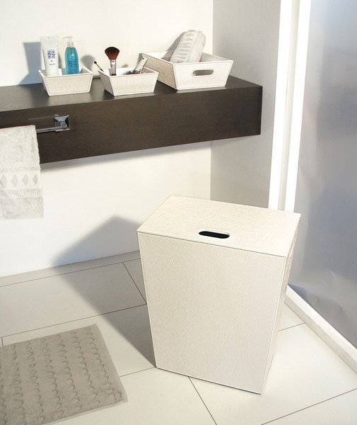 ECO PELLE koš na prádlo 43x48x26cm, krémová 2462CR