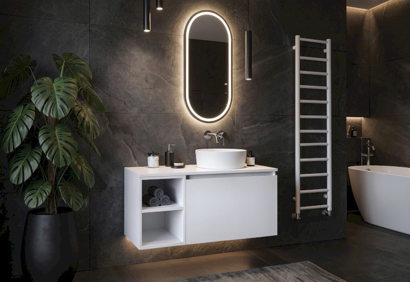 LOREA deska Rockstone 171x1,2x52,5cm, bílá mat LE170-0101