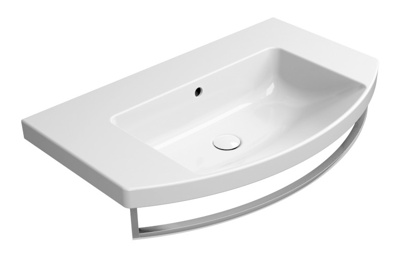 NORM keramické umyvadlo 80x50cm, oblé, bez otvoru, bílá ExtraGlaze 8644011