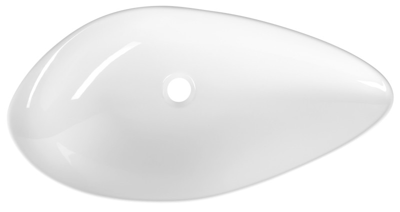 OVALI keramické umyvadlo 74x38,5cm, bílá TU0713