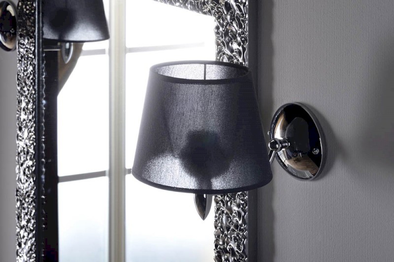 HANBO nástěnné svítidlo E27, 60W, 230V, IP21, chrom AU526