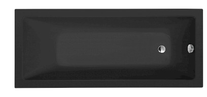 NOEMI obdélníková vana 170x70x39cm, černá mat 71708.21