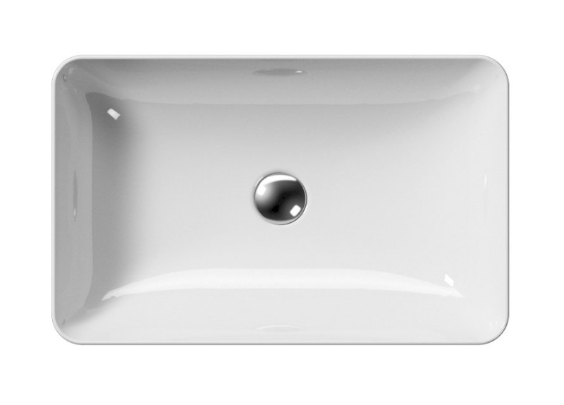 NUBES keramické umyvadlo na desku 60x38cm, bílá ExtraGlaze 903611