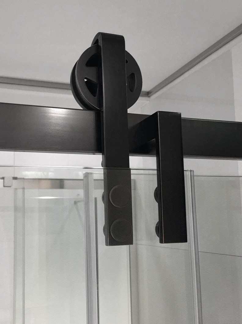 VOLCANO BLACK sprchové dveře 1200 mm, čiré sklo GV1412