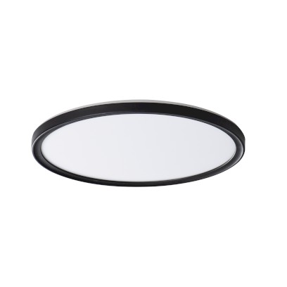 AZPO stropní LED svítidlo, ø 290mm, 18,5W, IP54, černá mat 31503