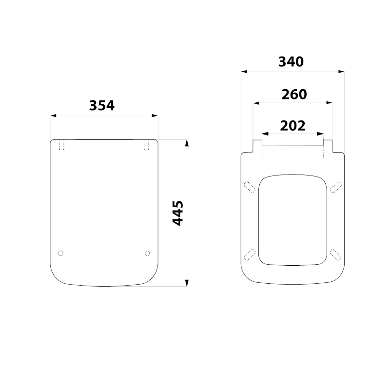 BENE WC sedátko, Soft Close, bílá/chrom KC0503