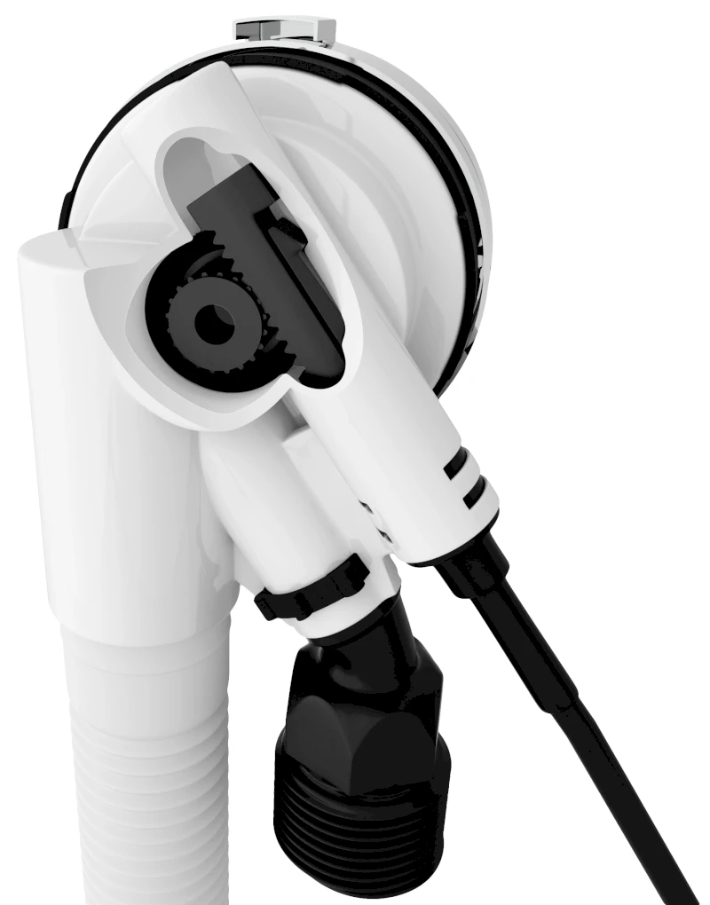 Vanová souprava s napouštěním, bovden, délka 800mm, zátka 72mm, chrom 71853