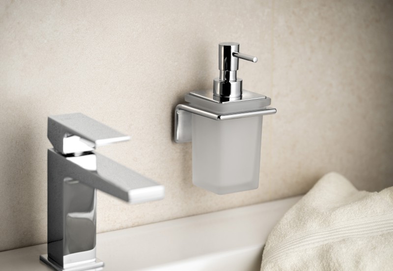 IL GIGLIO dávkovač mýdla, mléčné sklo, chrom A98113