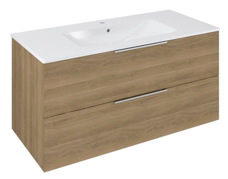 CIRASA umyvadlová skříňka 99,8x52x46cm, dub cuneo CR100-2525