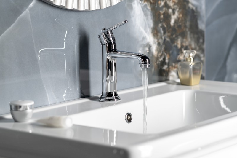 BEBÉ stojánková umyvadlová baterie, chrom BB002