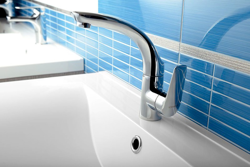 FLY stojánková umyvadlová baterie s otočnou hubicí, chrom DF004