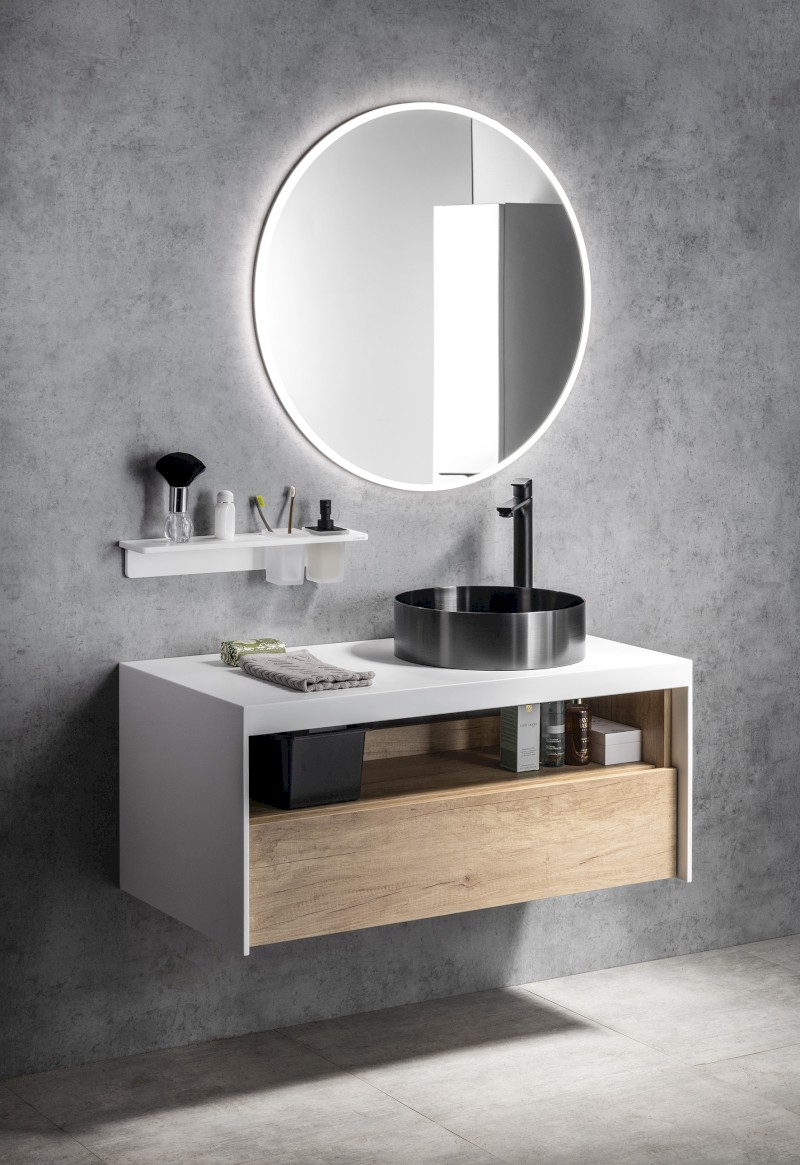 VISO kulaté zrcadlo s LED osvětlením ø 80cm VS080