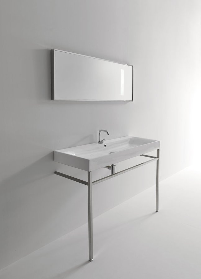 CENTO keramické umyvadlo 120x45cm, bílá 353401