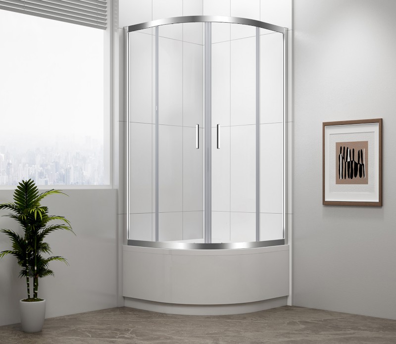 SELMA hluboká sprchová vanička, čtvrtkruh 90x90x30cm, R550, bílá 28611