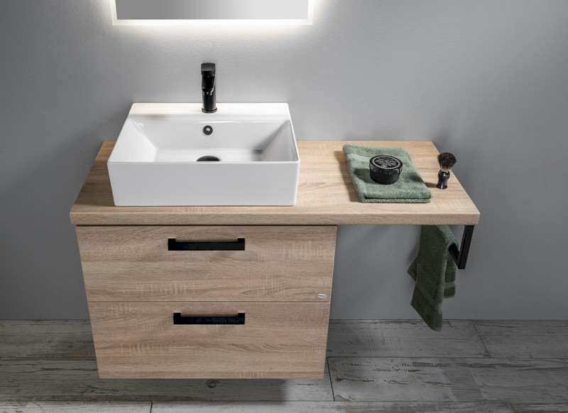 VEGA deska pod umyvadlo 97,5x45cm, dub platin VG700