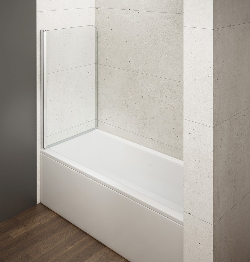 LORO vanová zástěna 650mm, čiré sklo GN1165