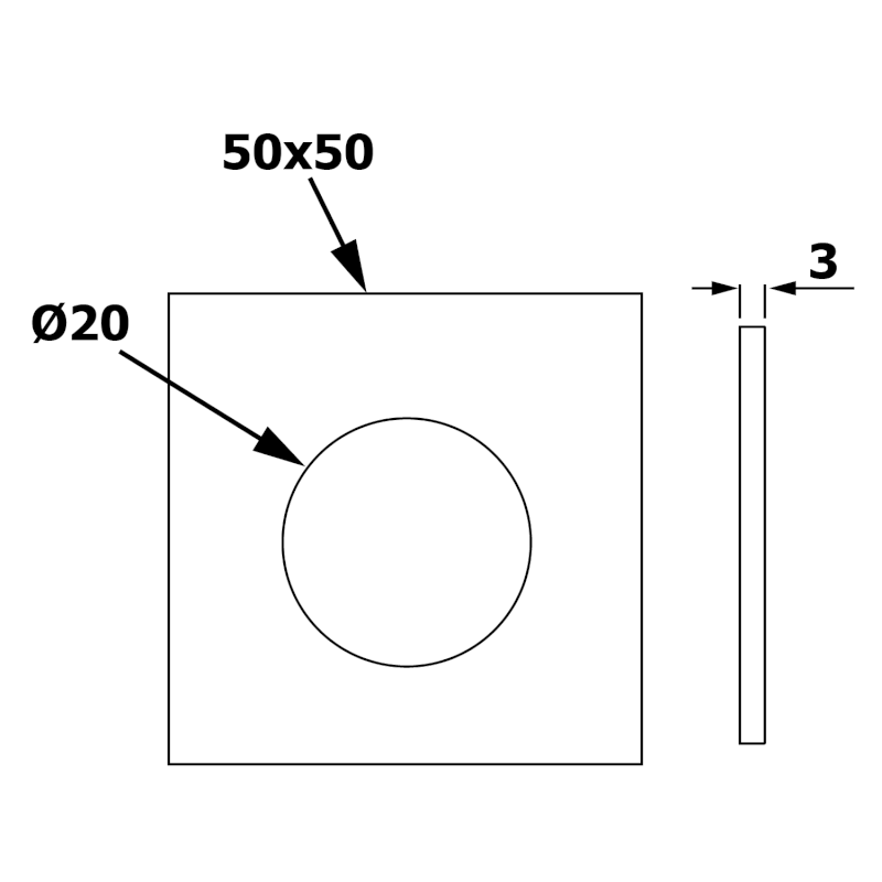 Rozeta hranatá G1/2