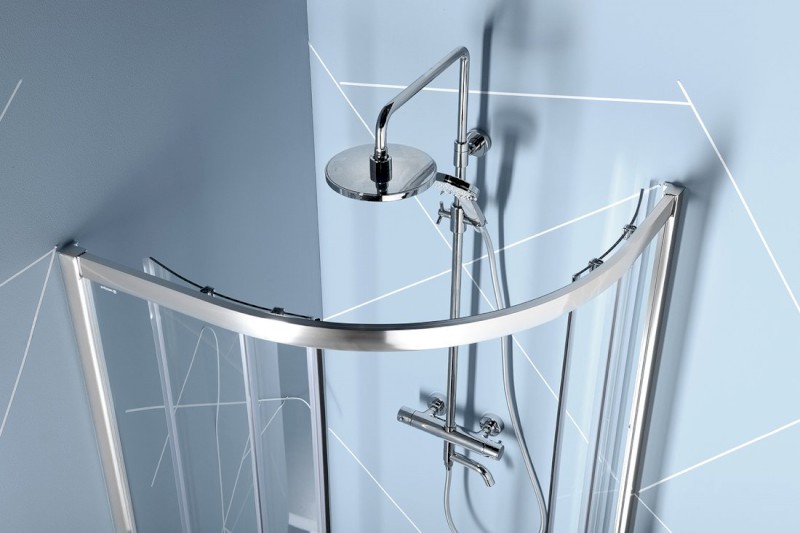 EASY čtvrtkruhová sprchová zástěna 1200x900mm, L/R, čiré sklo EL2715