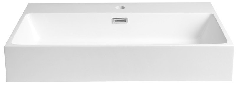 AQUATIC umyvadlo, litý mramor, 70x46cm, bílá AT070