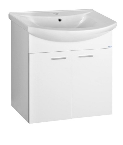 ZOJA umyvadlová skříňka 61,5x74x32cm, bílá, 2x dvířka 51063