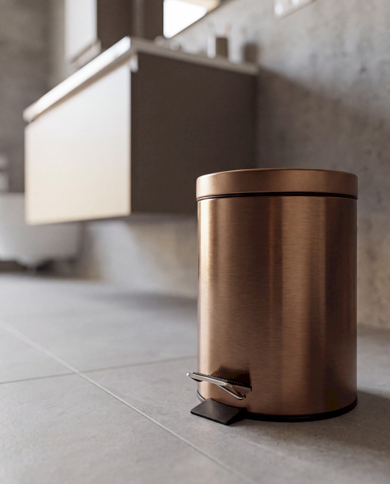 X-ROUND COPPER odpadkový koš 3l, měď mat XJ011PG