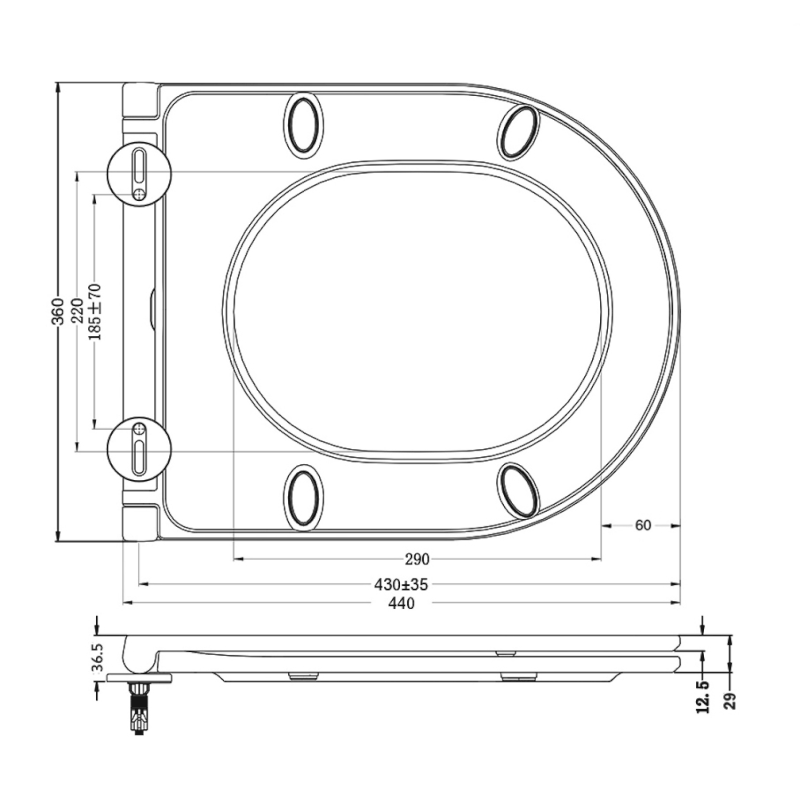 PACO WC sedátko, SLIM, Soft Close, Easy Take, bílá PCS1013