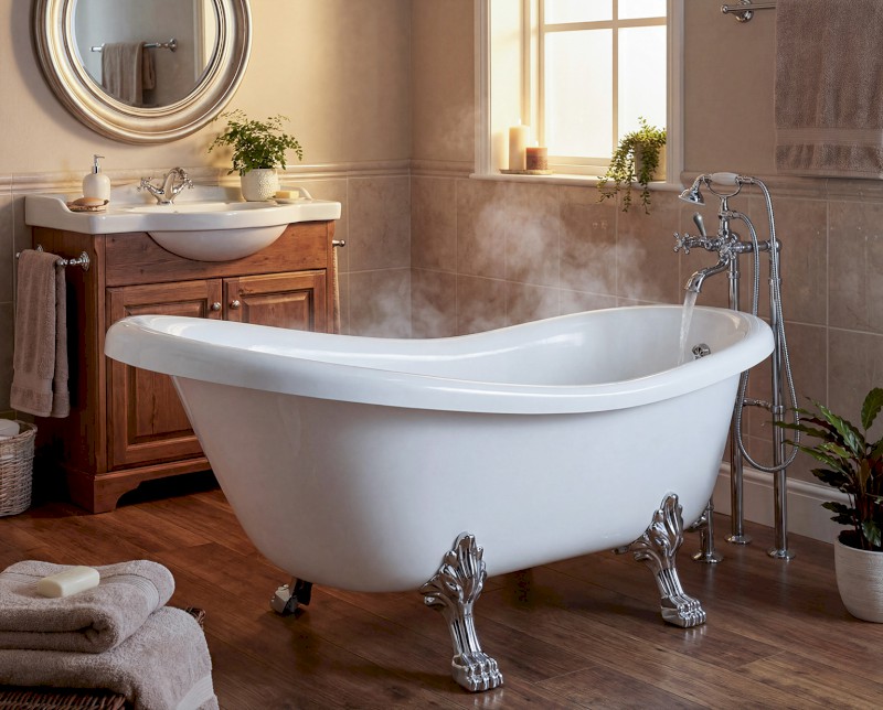 ANTEA nástěnná vanová baterie kompletní, chrom 3011