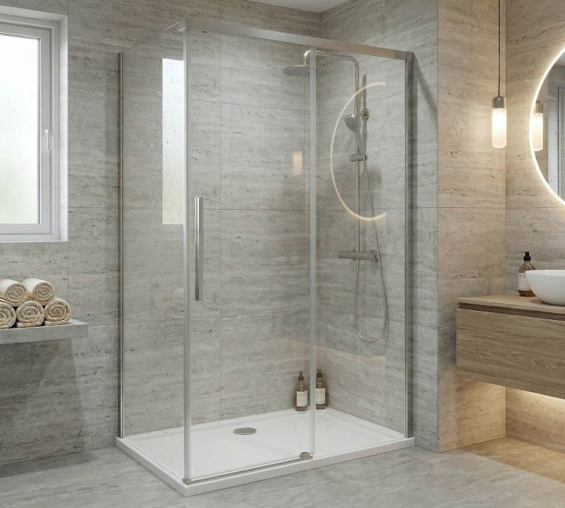 LUXOR boční stěna 900mm, čiré sklo GU5690CH