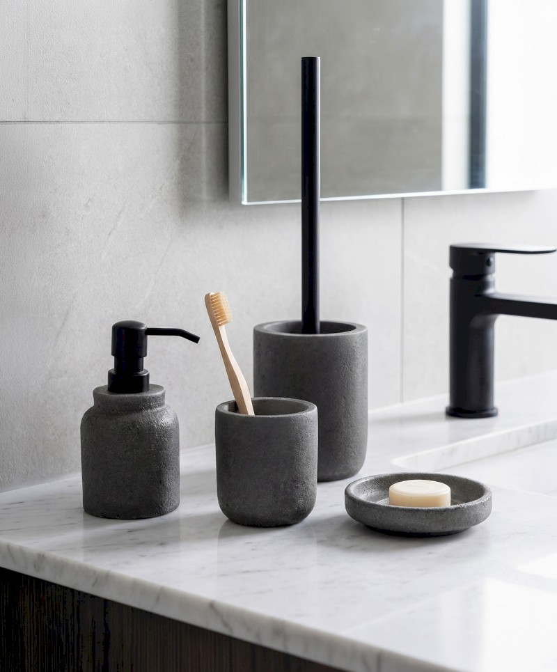 OSAKA WC štětka na postavení, šedá 8656