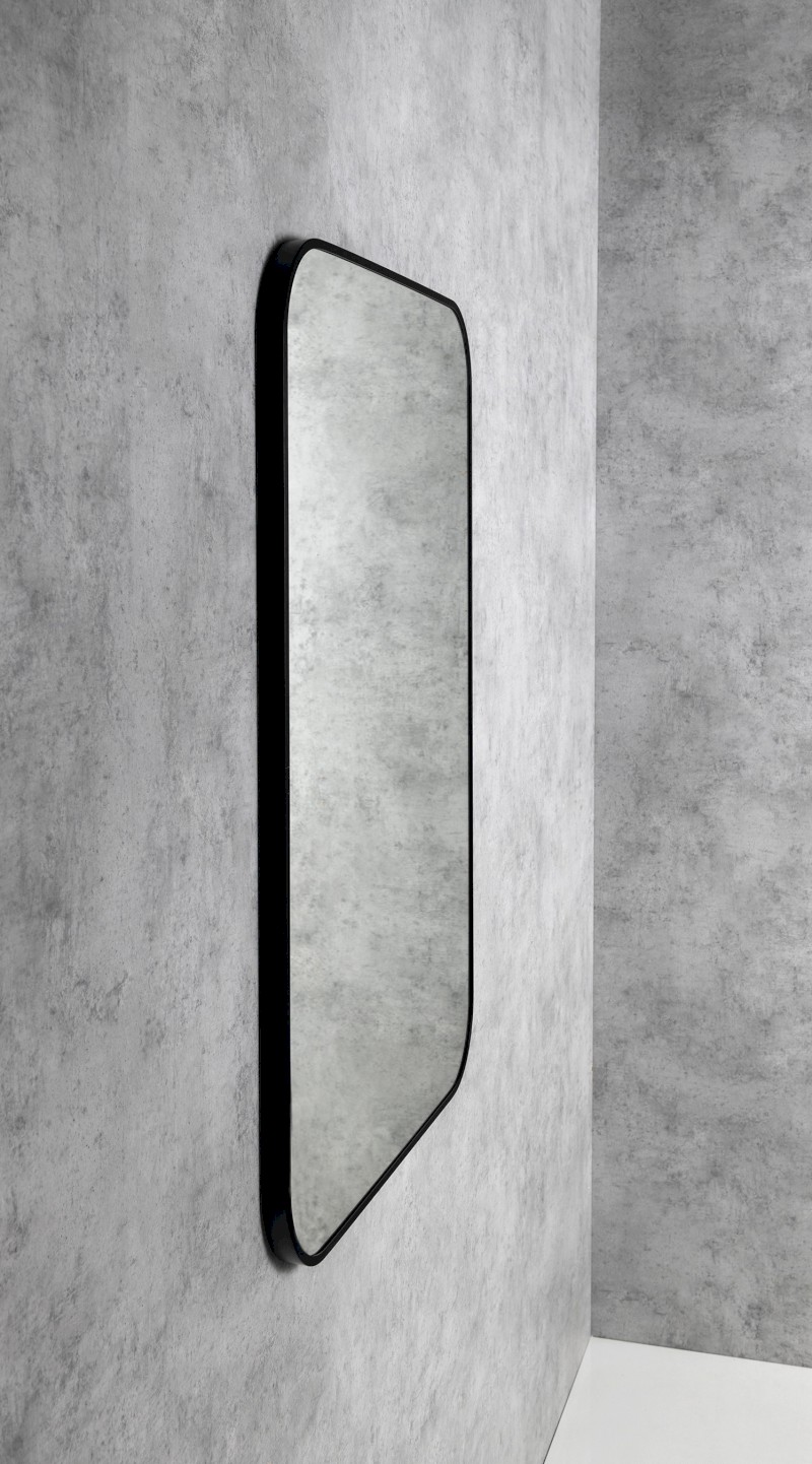 AROWANA zrcadlo v rámu 60x80cm, černá mat AWB0600