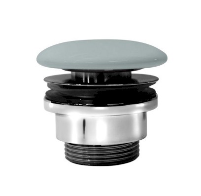 GSI umyvadlová výpust 5/4“, neuzavíratelná, keramická zátka, 5-65mm, ghiaccio mat PVC15