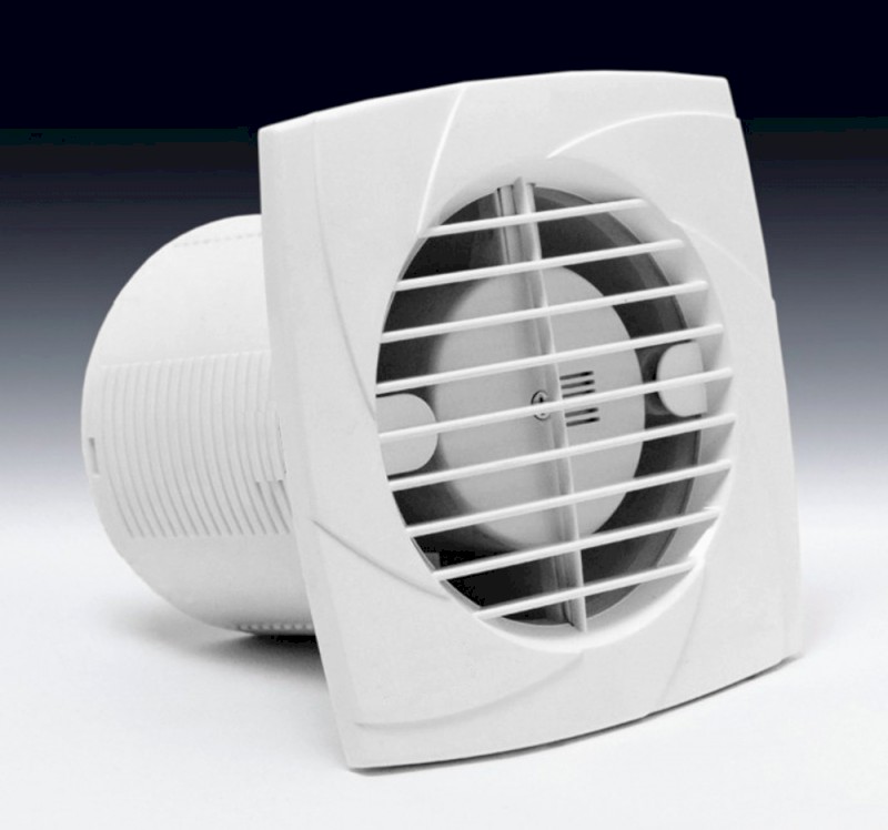 B-12 PLUS T koupelnový ventilátor s časovačem, 20W, potrubí 120mm, bílá 00982100