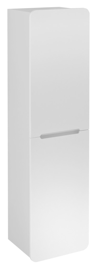 KERALA skříňka vysoká 38x143x32cm, 2x dvířka, levá/pravá, bílá lesk KR350-3030