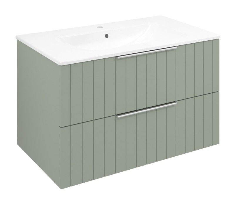 CIRASA STRIP umyvadlová skříňka 79,8x52x46cm, verde CR801-4444S