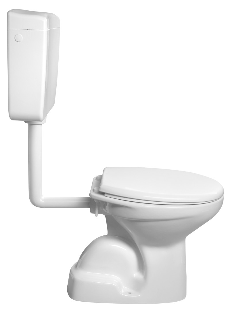 WC plastová nádržka s DUAL tlačítkem, 4-8 L, bílá WM108