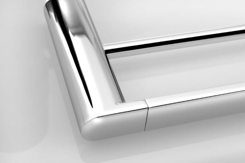 FLORI dvojitý držák ručníků 600mm, chrom RF011